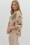 Petunia Petals Floral Printed Blouse