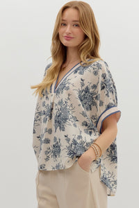 Delicate & Dreamy Floral Chic Blouse
