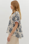 Delicate & Dreamy Floral Chic Blouse