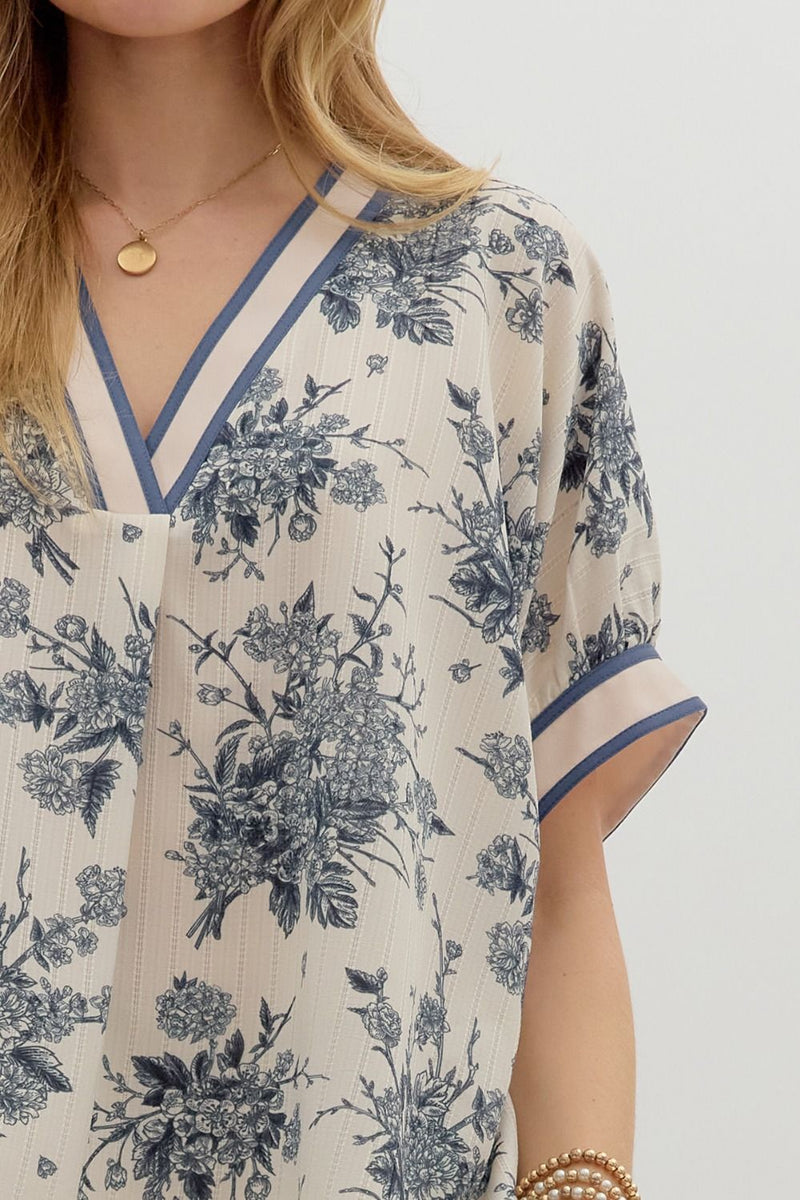 Delicate & Dreamy Floral Chic Blouse