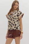 Primal Poise Printed Ruffle Blouse