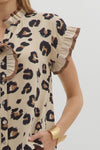 Primal Poise Printed Ruffle Blouse