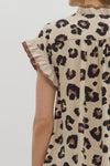 Primal Poise Printed Ruffle Blouse