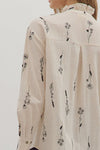 Sketch & Stems Floral Embroidered Long Sleeve Blouse