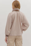 Taupe Tempo Half Zip Pullover