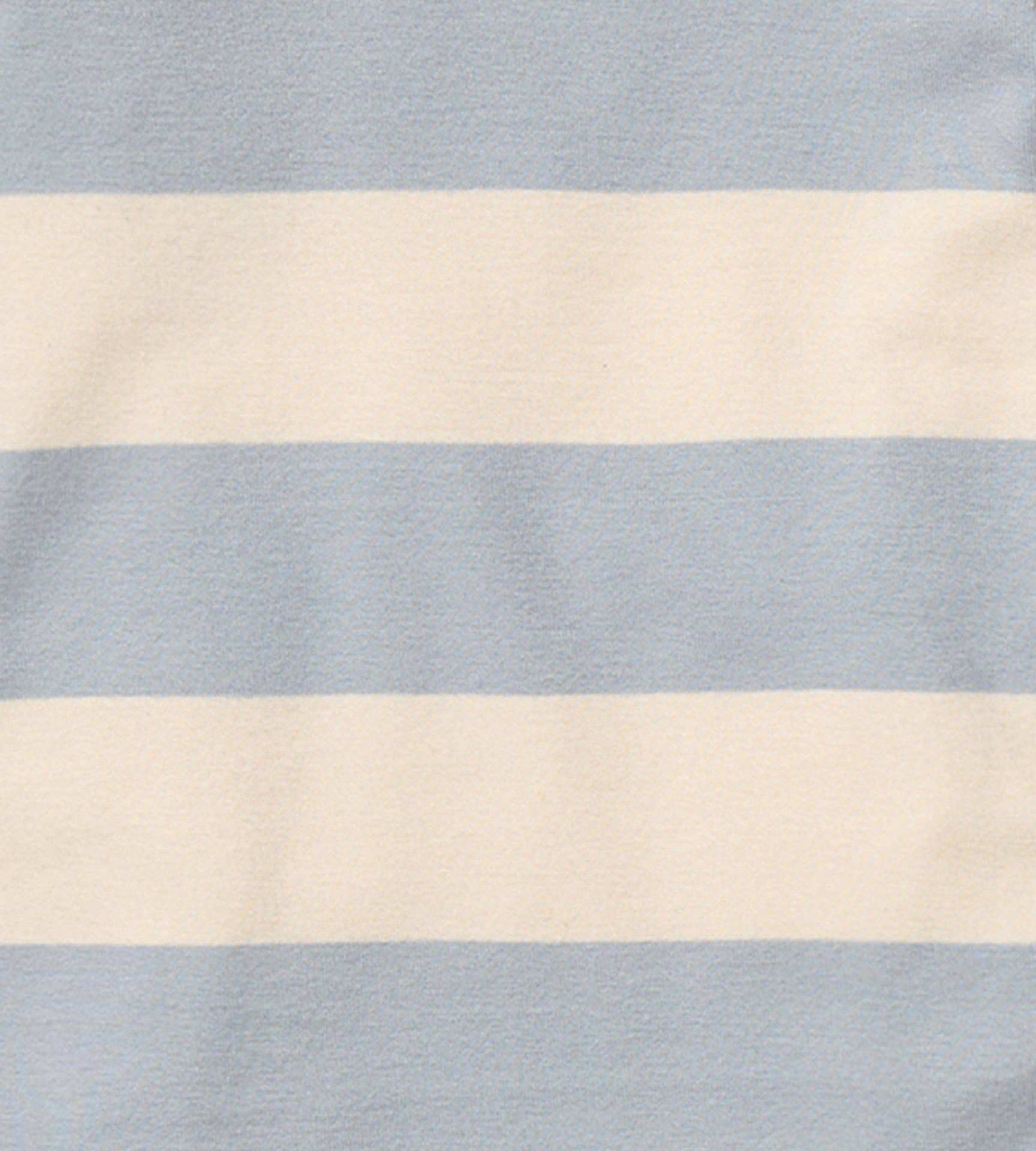 Baby Rugby Stripe Organic Cotton Sleep & Play Footie