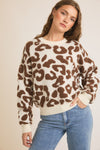 Laid Back Leopard Knit Sweater