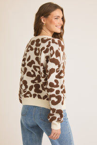 Laid Back Leopard Knit Sweater