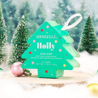 Spongelle Body Buffer Holiday Tree Ornament - Holly (Garland)