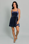 Manhattan at Midnight Velvet Bubble Dress