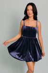 Manhattan at Midnight Velvet Bubble Dress