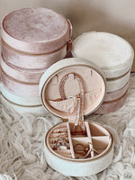 Velvet Circular Jewelry Cases
