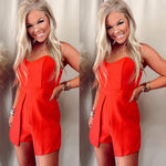 When In Rome Strapless Romper