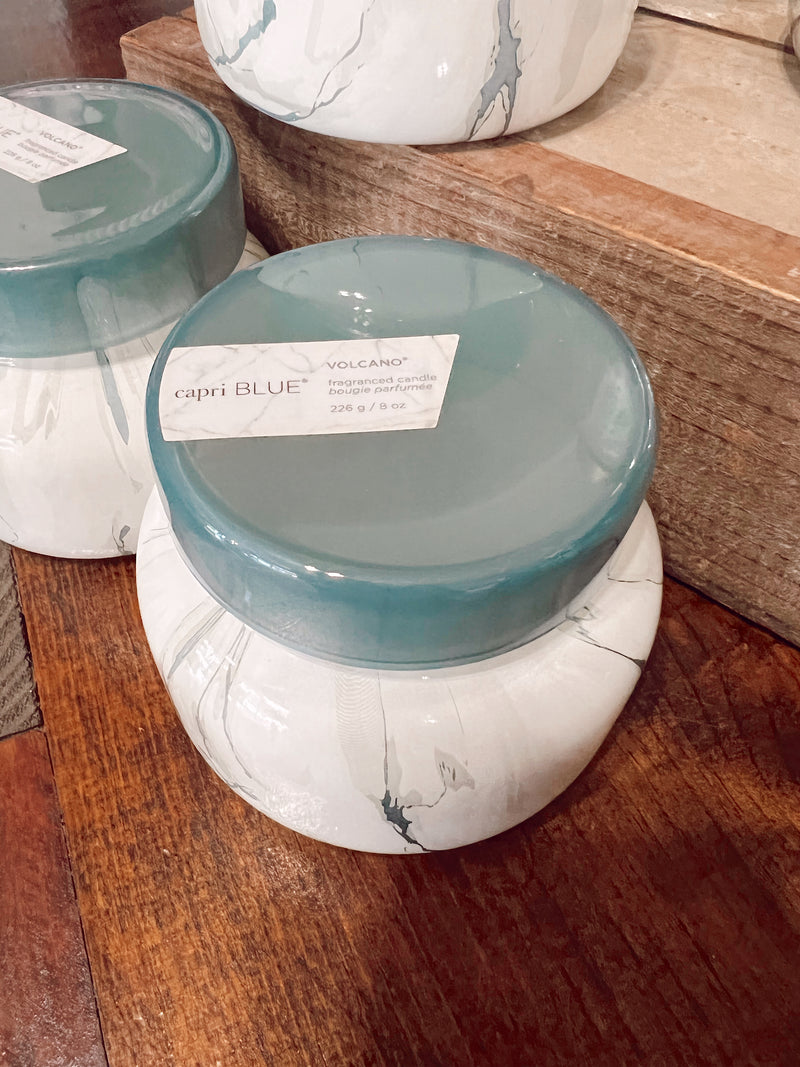 Capri Blue 8oz Modern Marble Candle- Volcano