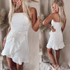 Angelic Spaghetti Strap Wrap Dress