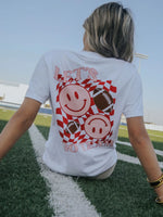 Let's Go Team Checkered Back Graphic Tee