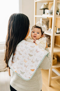 CP Set Of 3 Premium Burp Cloths - Flora