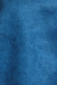 Blue Suede Hues Halter Bubble Hem Blouse