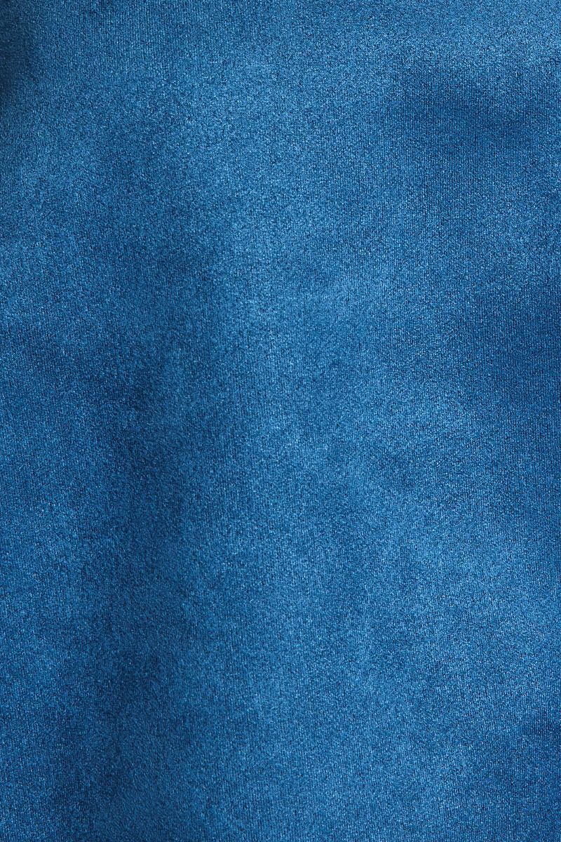 Blue Suede Hues Halter Bubble Hem Blouse