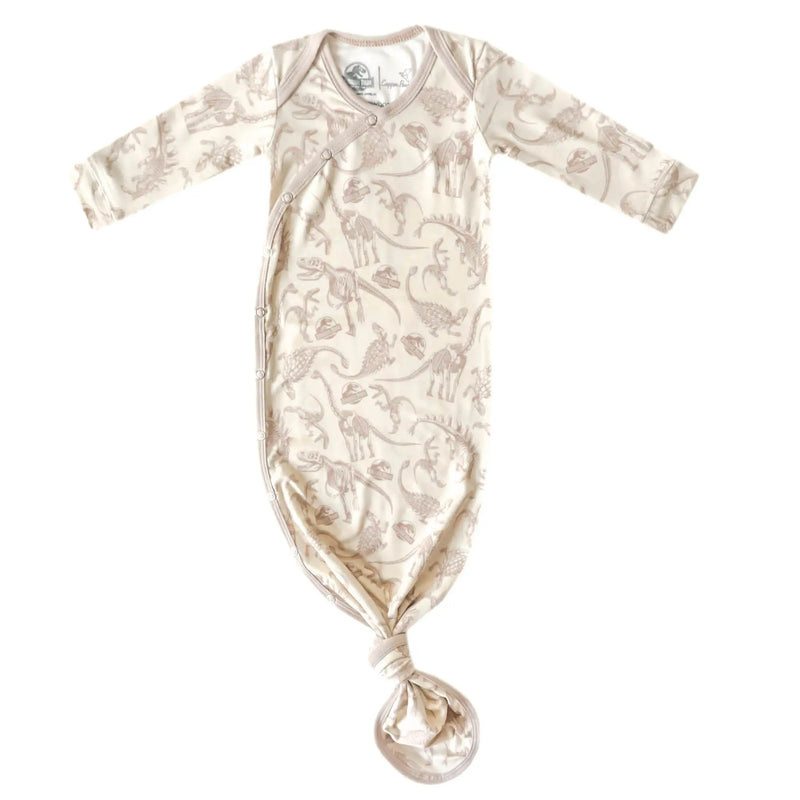 CP Newborn Knotted Gown - Jurassic Park