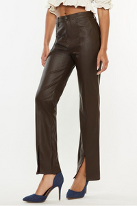 Extra Espresso Chocolate Pleather Pants