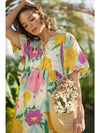 Palm Springs Floral Printed Babydoll Dress