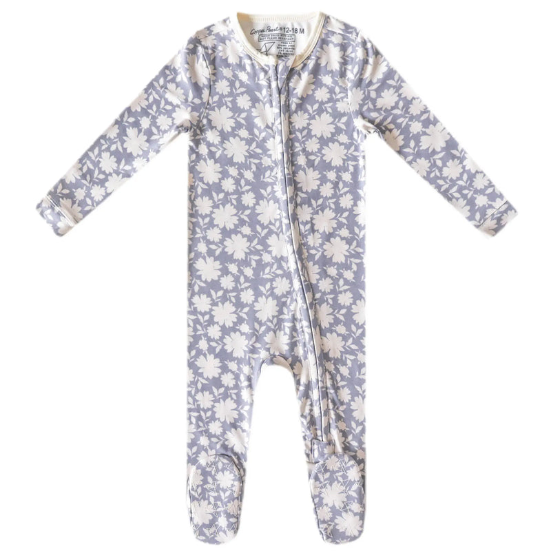 Zip-Up Baby Footie - Lacie