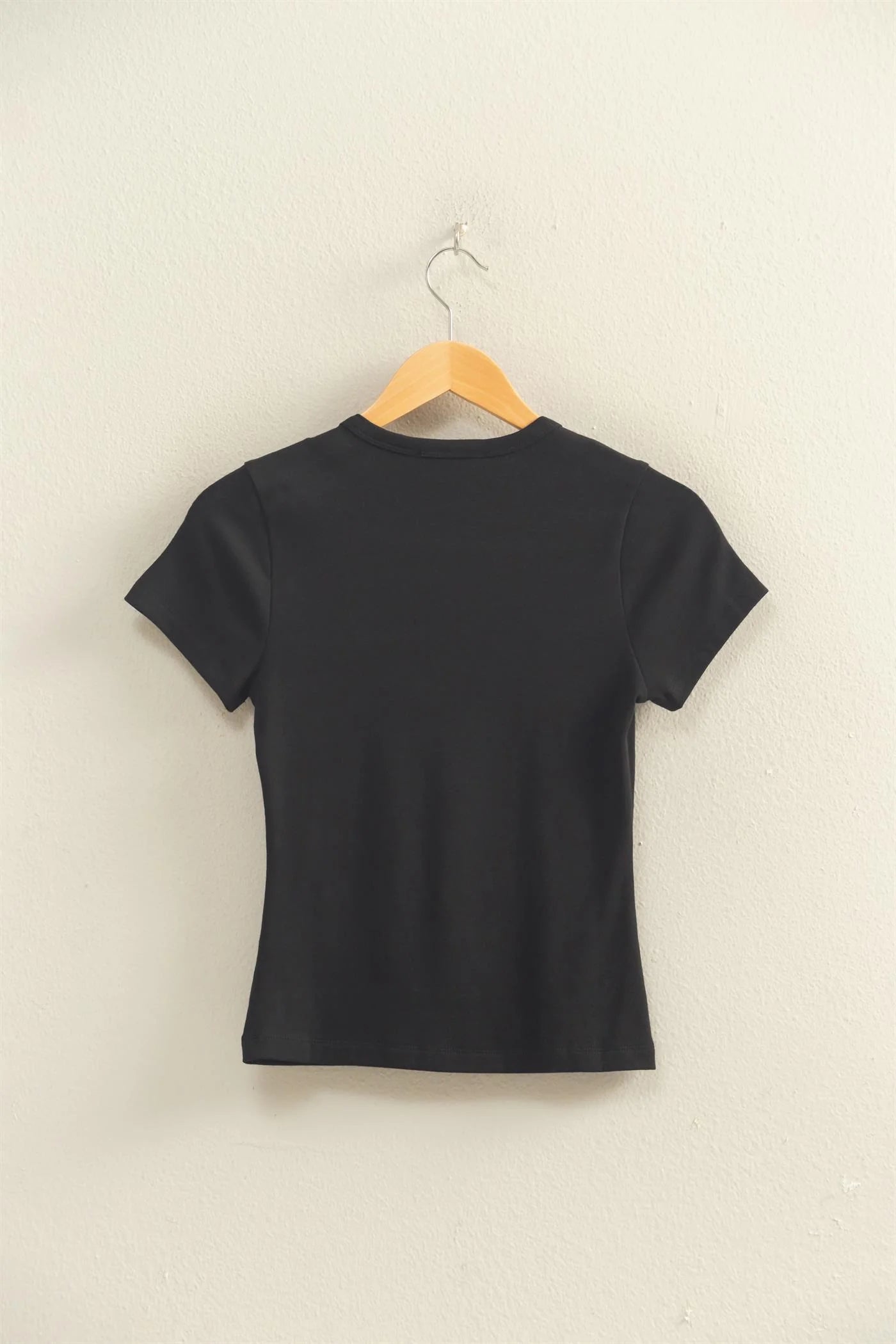 Effortless Ensemble Basic Crew Neck Tee - Black