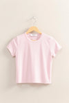 Breezy Basic Ribbed Top- Soft Pink