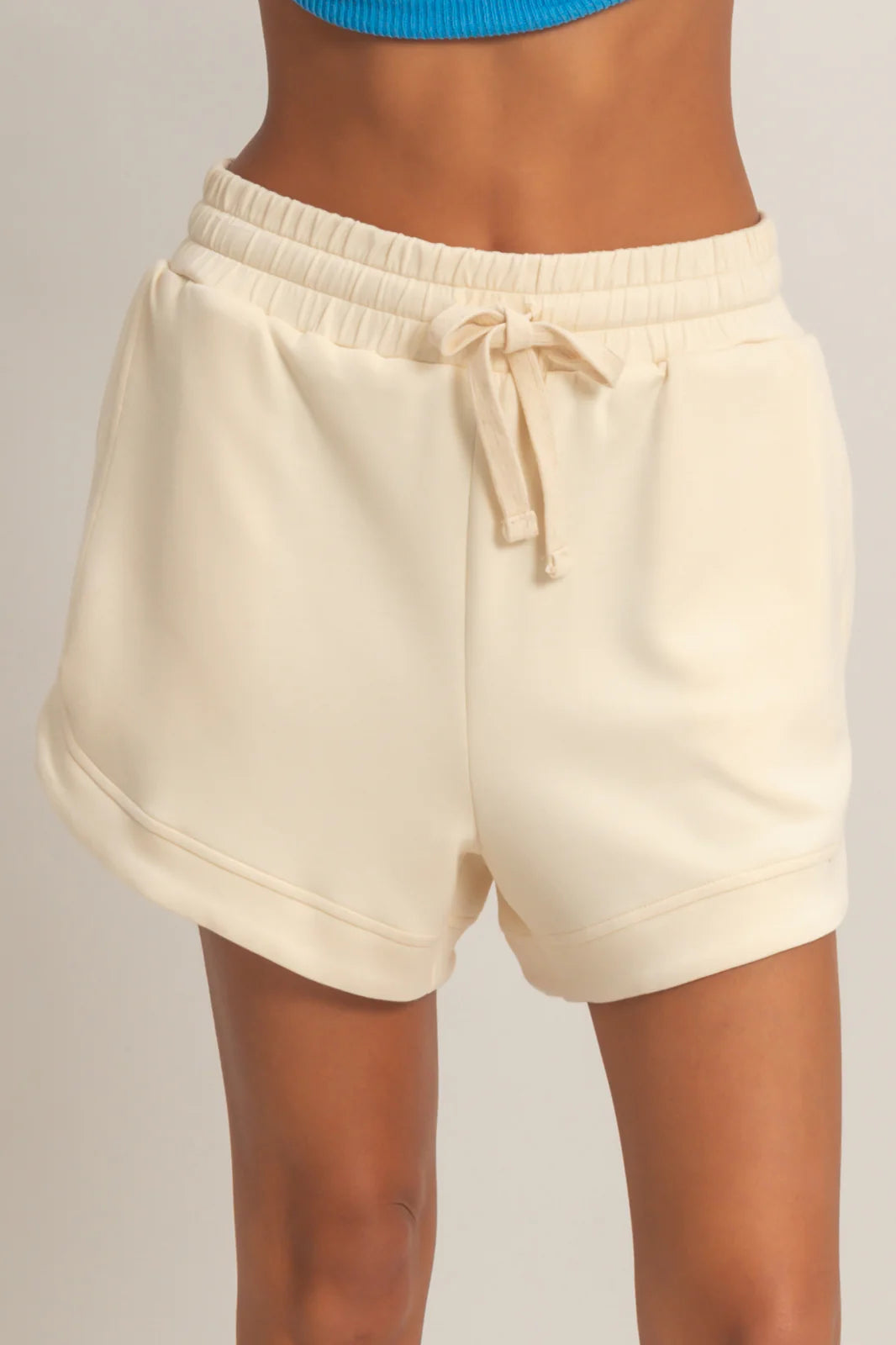 Soft Structure Essential Drawstring Shorts - Cream