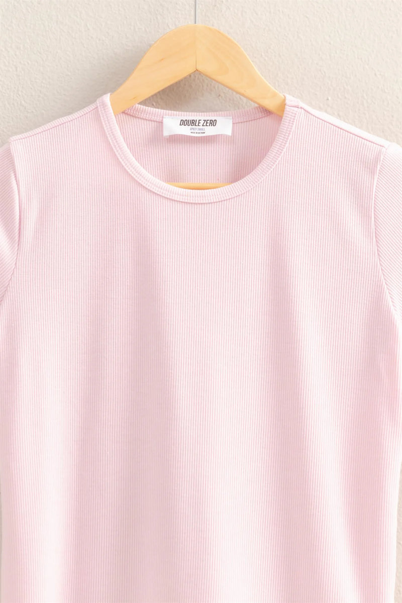 Basic Everyday Baby Tee - Baby Pink