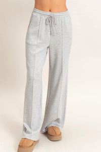Made Easy Drawstring Pintuck Wide Leg Pants