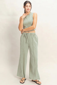 Morning Matcha Mineral Wash Two Piece Set - Sage Green