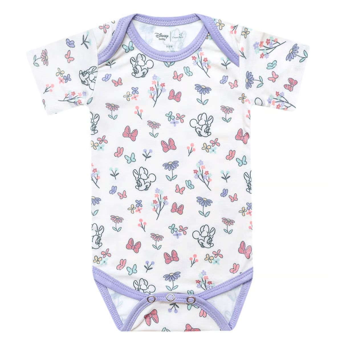 CP Long Sleeve Bodysuit - Minnie Mouse Bowquet