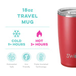 Swig Crimson - 18 oz Travel Mug