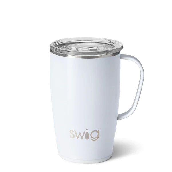 Swig Shimmer White Diamond - 18 oz Travel Mug