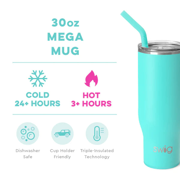 Swig Aqua Mega Mug (30oz)