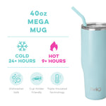 Swig 40oz Mega Mug - Shimmer Aquamarine