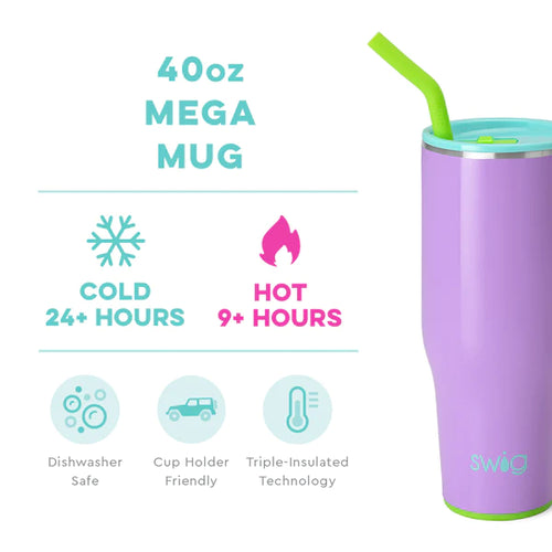 Swig Ultra Violet 40oz Mega Mug