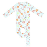 CP Convertible Zip-Up Footie - Sports Medley