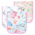 CP Set Of 3 Premium Burp Cloths - Genevieve