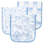 CP Set Of 3 Premium Burp Cloths - Vintage Carnival