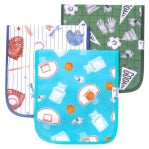 CP Set Of 3 Premium Burp Cloths - All Star
