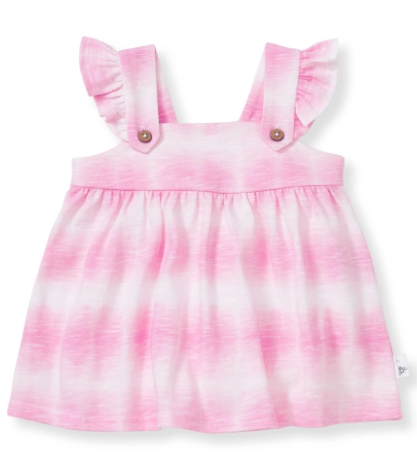 Pink Mauve Wavy Tie Dye Dress