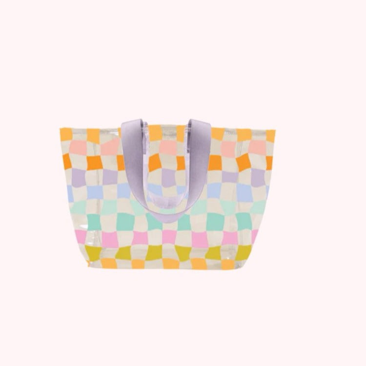 Small All Day Tote Bag - Carnival Checkers