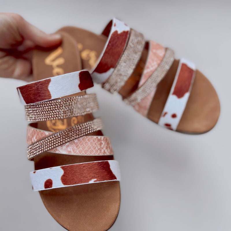 Hayride Glam Strappy Slides