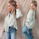 Springfield Sage Button Up Top