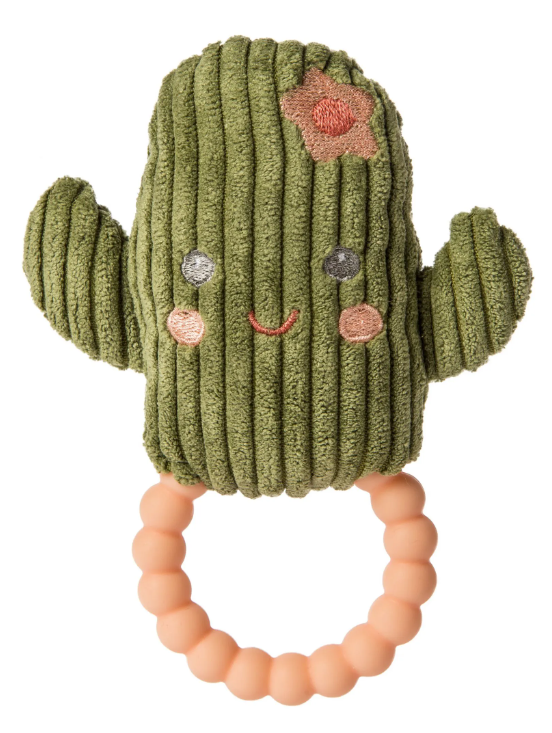 Sweet Soothie Happy Cactus Teether Rattle – 5″