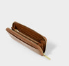 Cara Croc Curve Wallet- Cognac