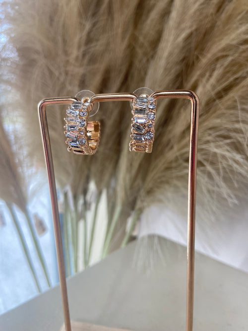 Simply You Rhinestone Hoops